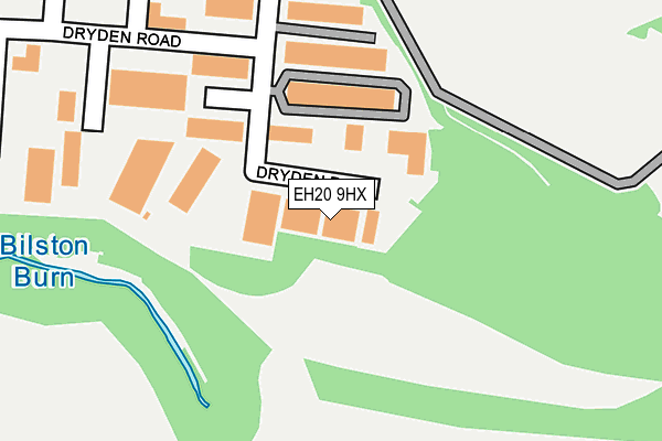 EH20 9HX map - OS OpenMap – Local (Ordnance Survey) EH20 9HX map - OS OpenMap – Local (Ordnance Survey)