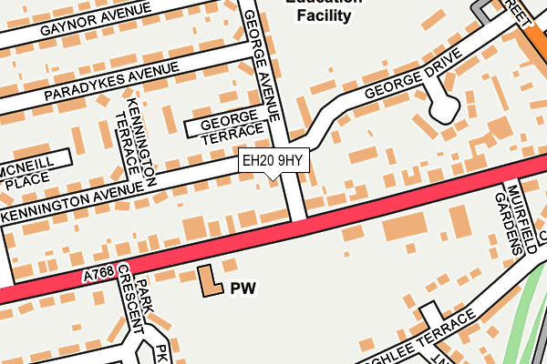 EH20 9HY map - OS OpenMap – Local (Ordnance Survey) EH20 9HY map - OS OpenMap – Local (Ordnance Survey)