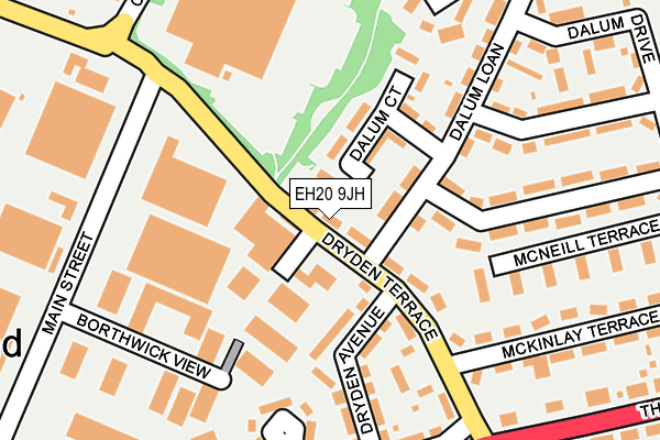 EH20 9JH map - OS OpenMap – Local (Ordnance Survey) EH20 9JH map - OS OpenMap – Local (Ordnance Survey)
