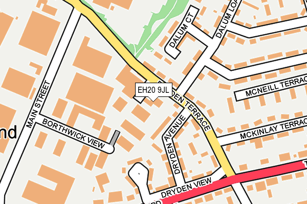 EH20 9JL map - OS OpenMap – Local (Ordnance Survey) EH20 9JL map - OS OpenMap – Local (Ordnance Survey)