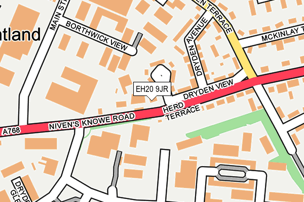 EH20 9JR map - OS OpenMap – Local (Ordnance Survey) EH20 9JR map - OS OpenMap – Local (Ordnance Survey)
