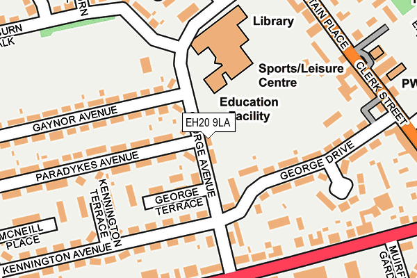 EH20 9LA map - OS OpenMap – Local (Ordnance Survey) EH20 9LA map - OS OpenMap – Local (Ordnance Survey)