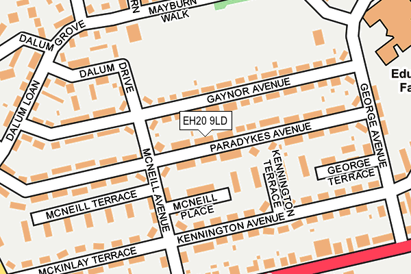 EH20 9LD map - OS OpenMap – Local (Ordnance Survey) EH20 9LD map - OS OpenMap – Local (Ordnance Survey)