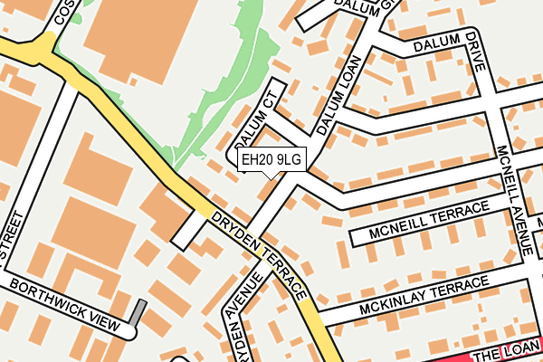EH20 9LG map - OS OpenMap – Local (Ordnance Survey) EH20 9LG map - OS OpenMap – Local (Ordnance Survey)