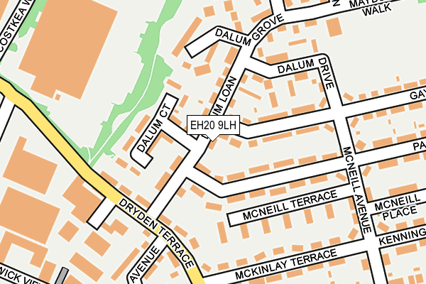 EH20 9LH map - OS OpenMap – Local (Ordnance Survey) EH20 9LH map - OS OpenMap – Local (Ordnance Survey)