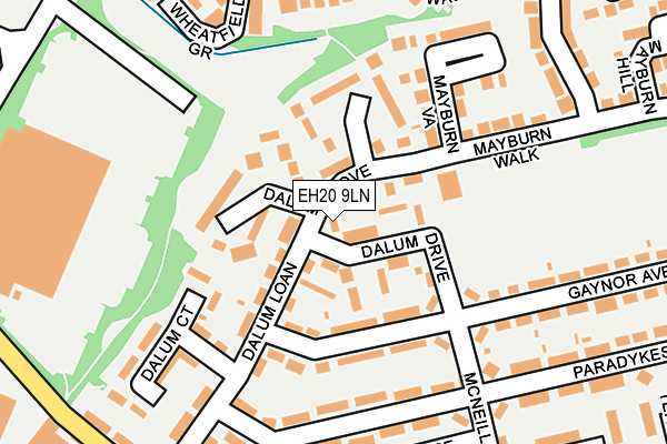 EH20 9LN map - OS OpenMap – Local (Ordnance Survey) EH20 9LN map - OS OpenMap – Local (Ordnance Survey)