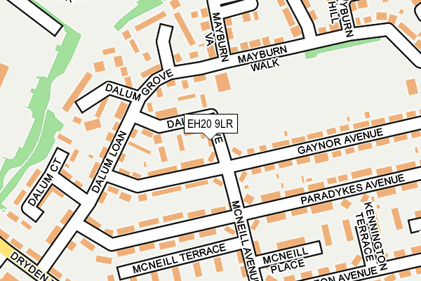 EH20 9LR map - OS OpenMap – Local (Ordnance Survey) EH20 9LR map - OS OpenMap – Local (Ordnance Survey)