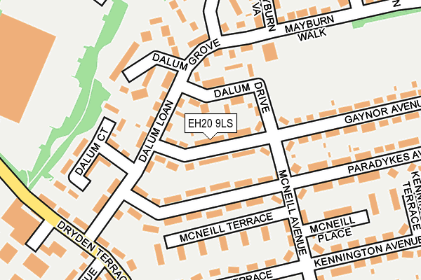 EH20 9LS map - OS OpenMap – Local (Ordnance Survey) EH20 9LS map - OS OpenMap – Local (Ordnance Survey)
