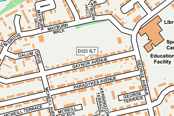 EH20 9LT map - OS OpenMap – Local (Ordnance Survey) EH20 9LT map - OS OpenMap – Local (Ordnance Survey)