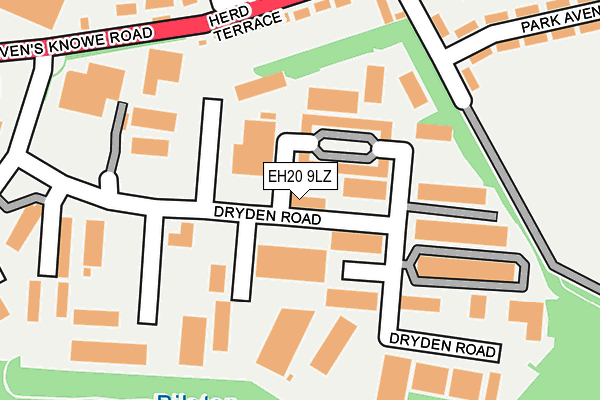EH20 9LZ map - OS OpenMap – Local (Ordnance Survey) EH20 9LZ map - OS OpenMap – Local (Ordnance Survey)