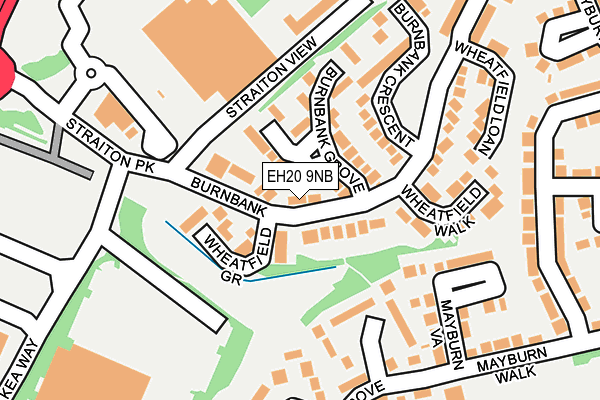 EH20 9NB map - OS OpenMap – Local (Ordnance Survey) EH20 9NB map - OS OpenMap – Local (Ordnance Survey)