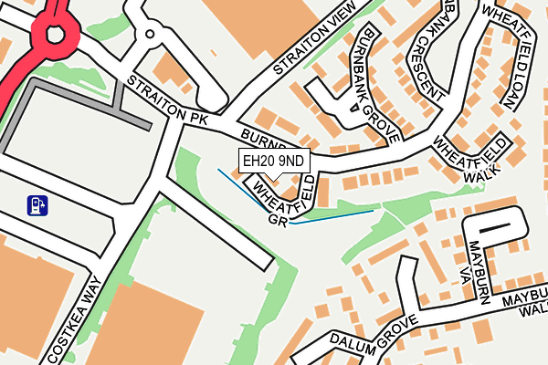 EH20 9ND map - OS OpenMap – Local (Ordnance Survey) EH20 9ND map - OS OpenMap – Local (Ordnance Survey)