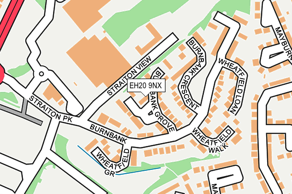 EH20 9NX map - OS OpenMap – Local (Ordnance Survey) EH20 9NX map - OS OpenMap – Local (Ordnance Survey)