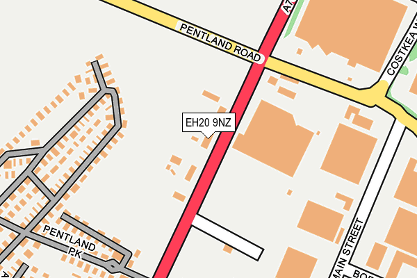 EH20 9NZ map - OS OpenMap – Local (Ordnance Survey) EH20 9NZ map - OS OpenMap – Local (Ordnance Survey)