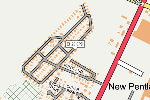 EH20 9PD map - OS OpenMap – Local (Ordnance Survey) EH20 9PD map - OS OpenMap – Local (Ordnance Survey)