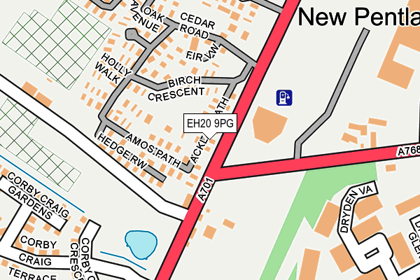 EH20 9PG map - OS OpenMap – Local (Ordnance Survey) EH20 9PG map - OS OpenMap – Local (Ordnance Survey)