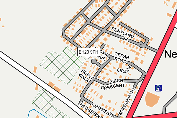 EH20 9PH map - OS OpenMap – Local (Ordnance Survey) EH20 9PH map - OS OpenMap – Local (Ordnance Survey)