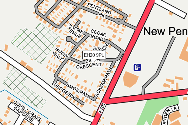 EH20 9PL map - OS OpenMap – Local (Ordnance Survey) EH20 9PL map - OS OpenMap – Local (Ordnance Survey)