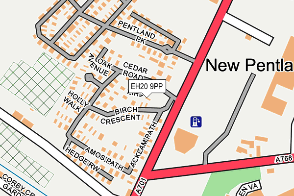 EH20 9PP map - OS OpenMap – Local (Ordnance Survey) EH20 9PP map - OS OpenMap – Local (Ordnance Survey)