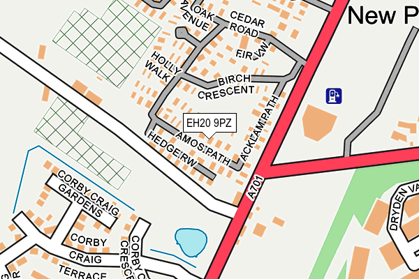 EH20 9PZ map - OS OpenMap – Local (Ordnance Survey) EH20 9PZ map - OS OpenMap – Local (Ordnance Survey)