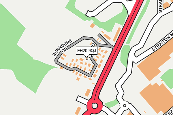 EH20 9QJ map - OS OpenMap – Local (Ordnance Survey) EH20 9QJ map - OS OpenMap – Local (Ordnance Survey)