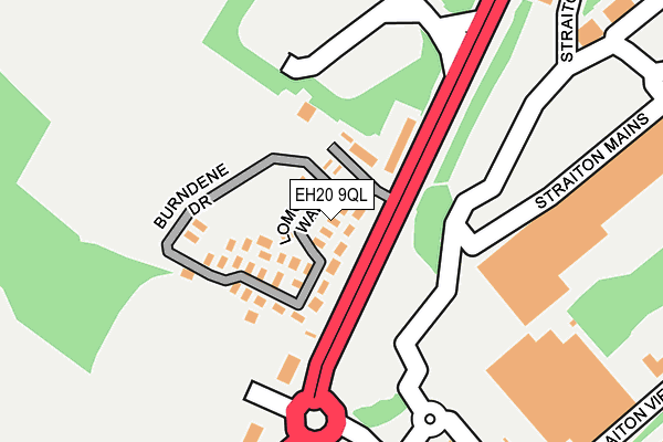 EH20 9QL map - OS OpenMap – Local (Ordnance Survey)