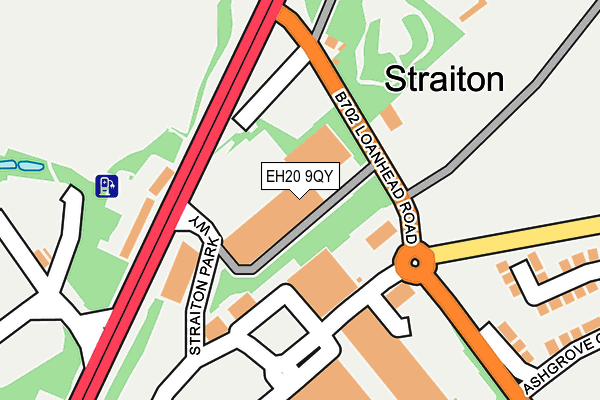 EH20 9QY map - OS OpenMap – Local (Ordnance Survey) EH20 9QY map - OS OpenMap – Local (Ordnance Survey)