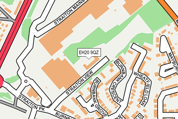 EH20 9QZ map - OS OpenMap – Local (Ordnance Survey) EH20 9QZ map - OS OpenMap – Local (Ordnance Survey)
