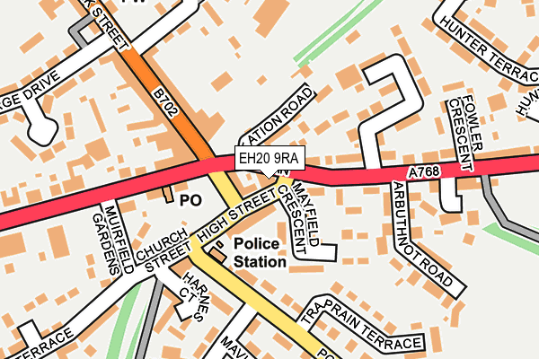 EH20 9RA map - OS OpenMap – Local (Ordnance Survey) EH20 9RA map - OS OpenMap – Local (Ordnance Survey)
