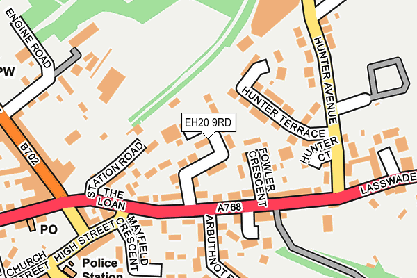 EH20 9RD map - OS OpenMap – Local (Ordnance Survey) EH20 9RD map - OS OpenMap – Local (Ordnance Survey)