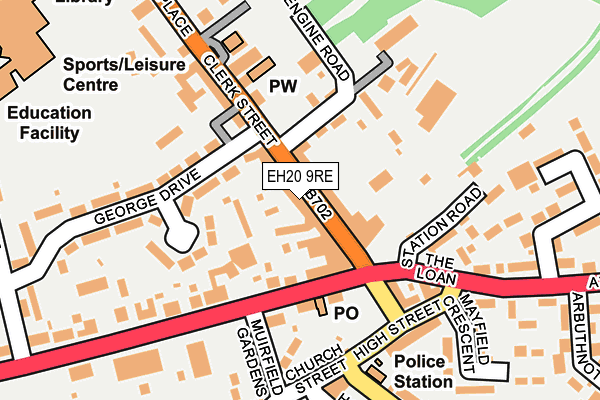 EH20 9RE map - OS OpenMap – Local (Ordnance Survey) EH20 9RE map - OS OpenMap – Local (Ordnance Survey)