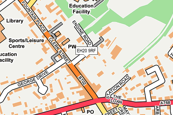 EH20 9RF map - OS OpenMap – Local (Ordnance Survey) EH20 9RF map - OS OpenMap – Local (Ordnance Survey)