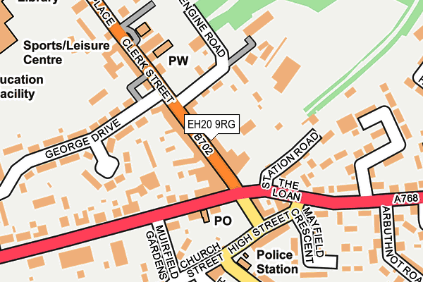 EH20 9RG map - OS OpenMap – Local (Ordnance Survey) EH20 9RG map - OS OpenMap – Local (Ordnance Survey)