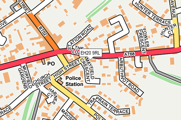 EH20 9RL map - OS OpenMap – Local (Ordnance Survey) EH20 9RL map - OS OpenMap – Local (Ordnance Survey)