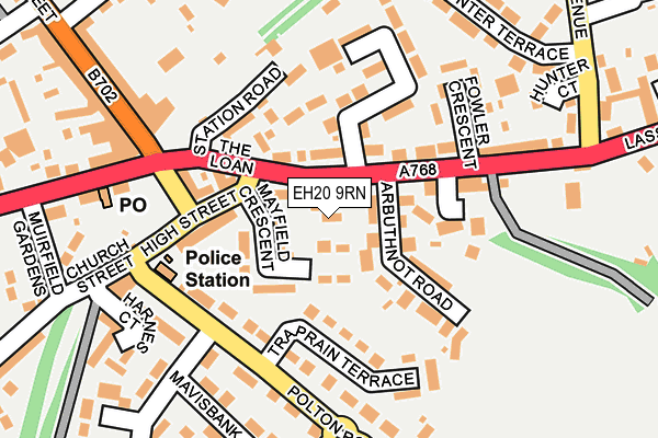 EH20 9RN map - OS OpenMap – Local (Ordnance Survey) EH20 9RN map - OS OpenMap – Local (Ordnance Survey)
