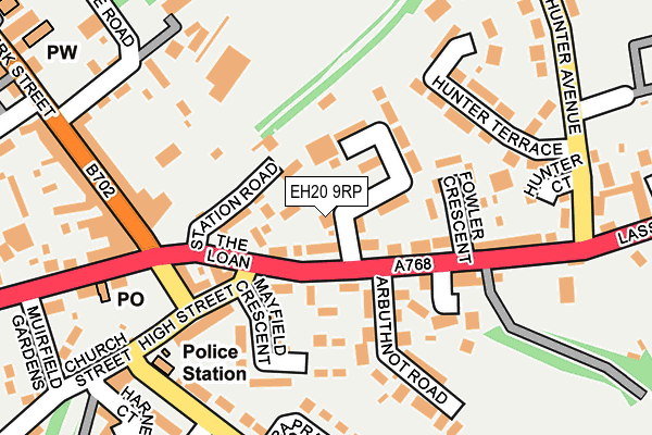 EH20 9RP map - OS OpenMap – Local (Ordnance Survey) EH20 9RP map - OS OpenMap – Local (Ordnance Survey)