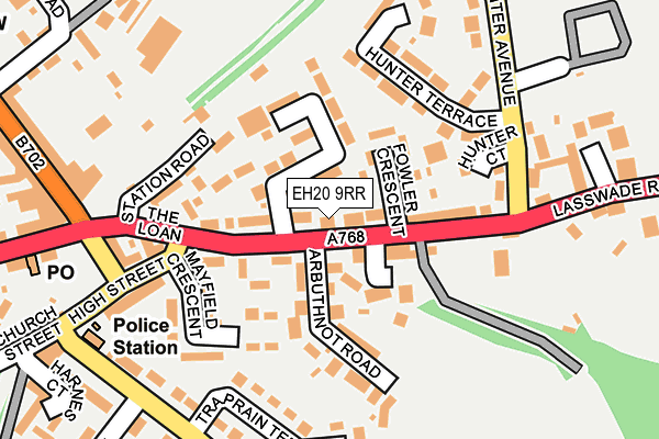 EH20 9RR map - OS OpenMap – Local (Ordnance Survey) EH20 9RR map - OS OpenMap – Local (Ordnance Survey)