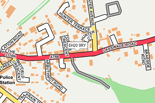 EH20 9RY map - OS OpenMap – Local (Ordnance Survey) EH20 9RY map - OS OpenMap – Local (Ordnance Survey)