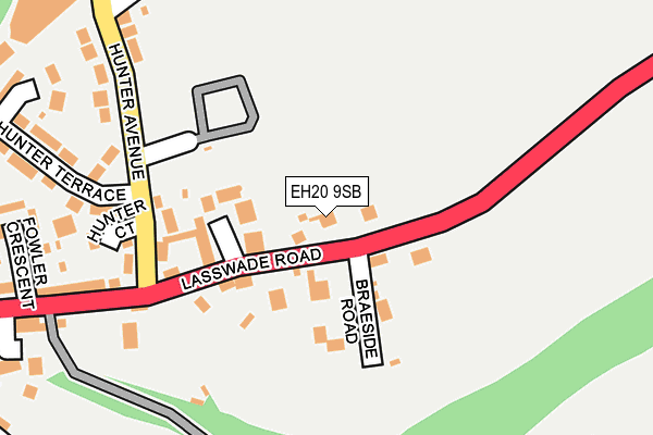 EH20 9SB map - OS OpenMap – Local (Ordnance Survey) EH20 9SB map - OS OpenMap – Local (Ordnance Survey)