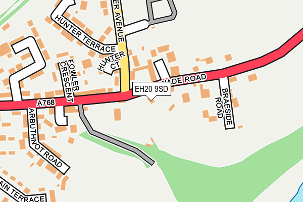 EH20 9SD map - OS OpenMap – Local (Ordnance Survey) EH20 9SD map - OS OpenMap – Local (Ordnance Survey)