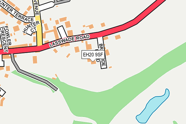EH20 9SF map - OS OpenMap – Local (Ordnance Survey) EH20 9SF map - OS OpenMap – Local (Ordnance Survey)