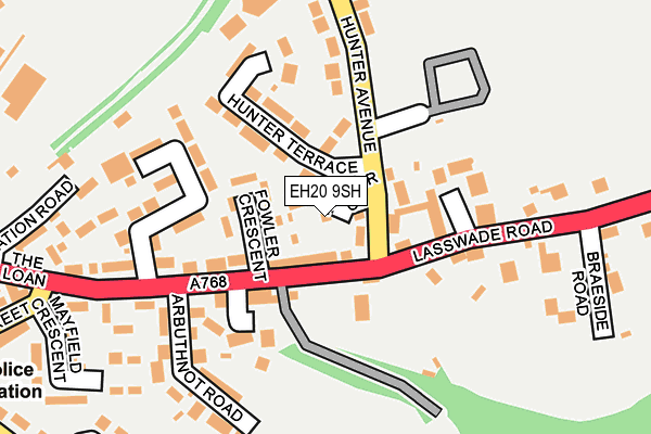 EH20 9SH map - OS OpenMap – Local (Ordnance Survey) EH20 9SH map - OS OpenMap – Local (Ordnance Survey)