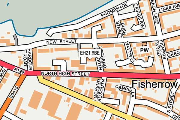 EH21 6BE map - OS OpenMap – Local (Ordnance Survey) EH21 6BE map - OS OpenMap – Local (Ordnance Survey)