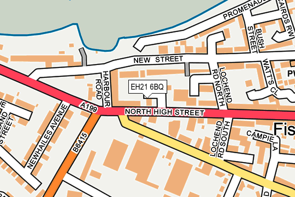 EH21 6BQ map - OS OpenMap – Local (Ordnance Survey) EH21 6BQ map - OS OpenMap – Local (Ordnance Survey)