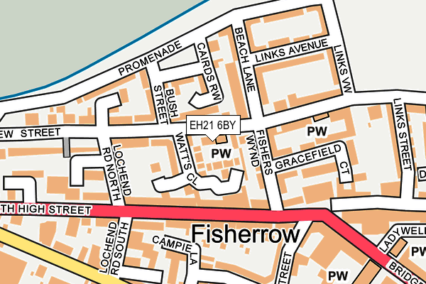 EH21 6BY map - OS OpenMap – Local (Ordnance Survey) EH21 6BY map - OS OpenMap – Local (Ordnance Survey)