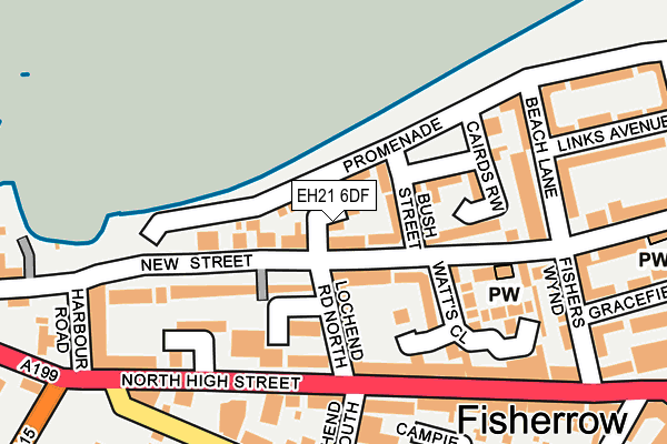 EH21 6DF map - OS OpenMap – Local (Ordnance Survey) EH21 6DF map - OS OpenMap – Local (Ordnance Survey)