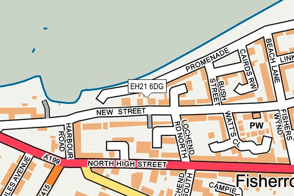 EH21 6DG map - OS OpenMap – Local (Ordnance Survey) EH21 6DG map - OS OpenMap – Local (Ordnance Survey)