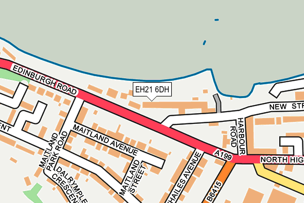 EH21 6DH map - OS OpenMap – Local (Ordnance Survey) EH21 6DH map - OS OpenMap – Local (Ordnance Survey)