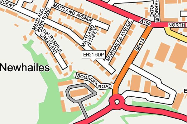EH21 6DP map - OS OpenMap – Local (Ordnance Survey) EH21 6DP map - OS OpenMap – Local (Ordnance Survey)