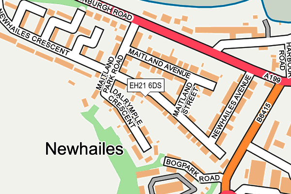 EH21 6DS map - OS OpenMap – Local (Ordnance Survey) EH21 6DS map - OS OpenMap – Local (Ordnance Survey)